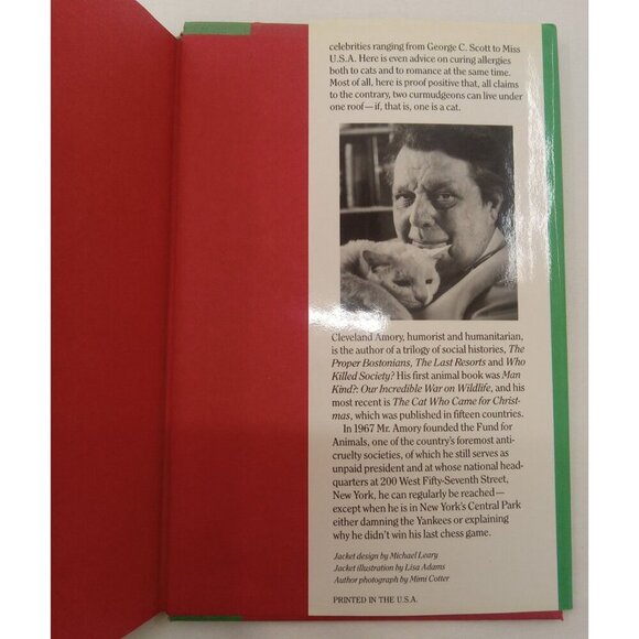 The Cat and the Curmudgeon Cleveland Amory Humor Cats Vintage Gift Book HC - Picture 8 of 12